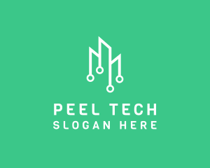 Data Tech Building logo design