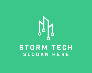 Data Tech Building logo design