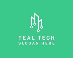 Data Tech Building logo design