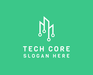 Data Tech Building logo design