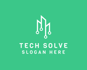 Data Tech Building logo design