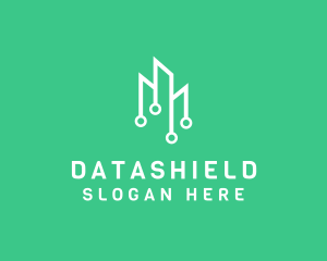 Data Tech Building logo design