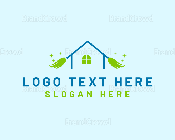 Home Broom Cleaner Logo