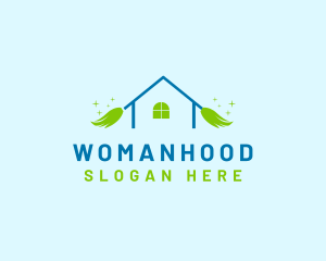 Homemaking - Home Broom Cleaner logo design