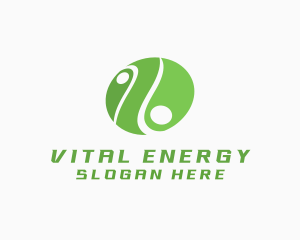 Active - Yin Yang Tennis Ball logo design