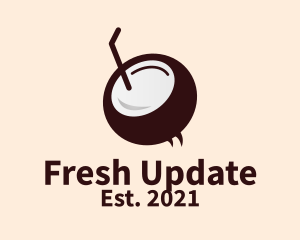 Fresh Coconut Juice  logo design