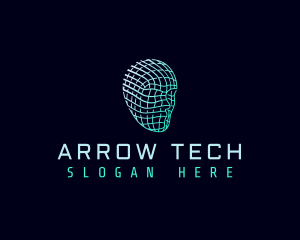 Cyber Tech Head logo design