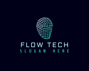 Cyber Tech Head logo design