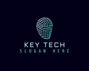 Cyber Tech Head logo design