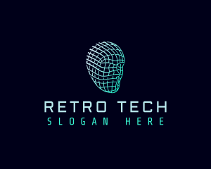 Cyber Tech Head logo design