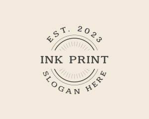 Print - Publisher Printing Stamp logo design
