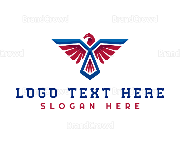 Military Falcon Bird Logo