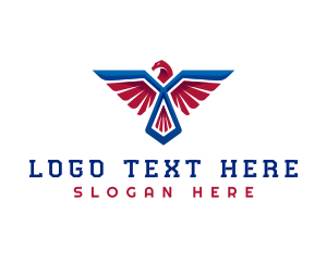 Military - Military Falcon Bird logo design