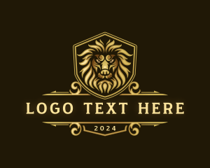 Vc - Classic Lion Crest logo design