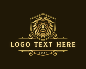 Vip - Classic Lion Crest logo design