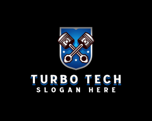 Turbo - Automotive Piston Mechanic logo design