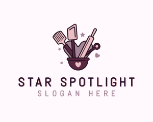 Heart Star Baking Pastry  logo design