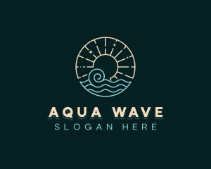 Sea Costal Wave logo design