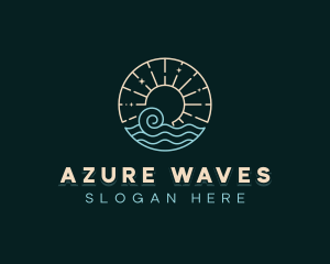 Sea Costal Wave logo design