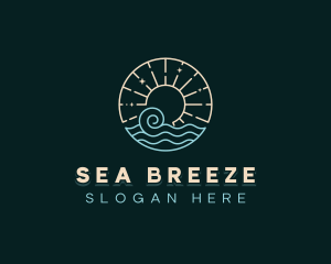 Sea Costal Wave logo design