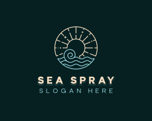 Sea Costal Wave logo design