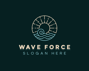 Sea Costal Wave logo design