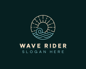 Sea Costal Wave logo design