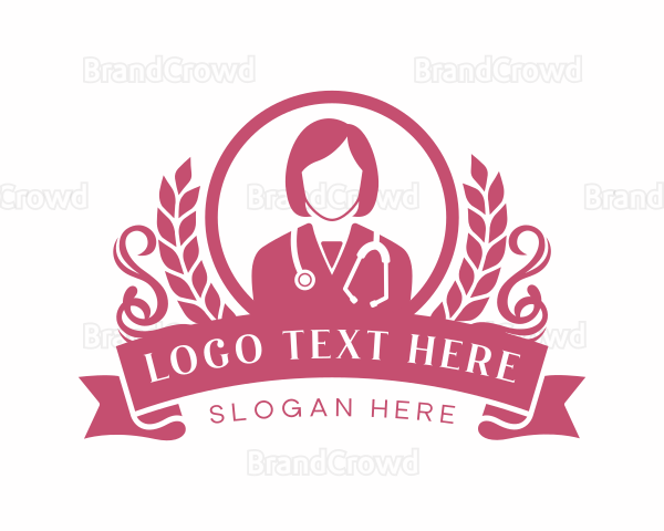 Medical Female Doctor Logo