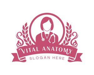 Medical Female Doctor logo design