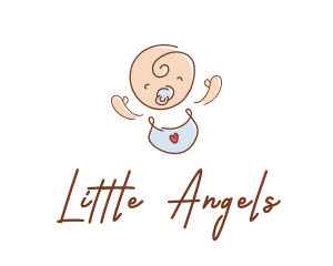 Baby Bib Pacifier logo design