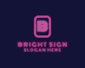 Sign - Retro Neon Sign logo design