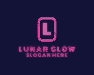 Retro Neon Sign logo design