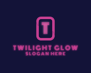 Retro Neon Sign logo design