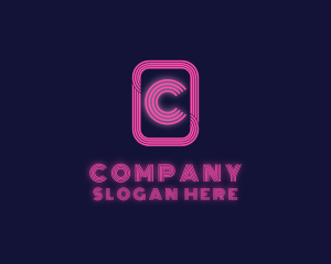 Signage - Retro Neon Sign logo design