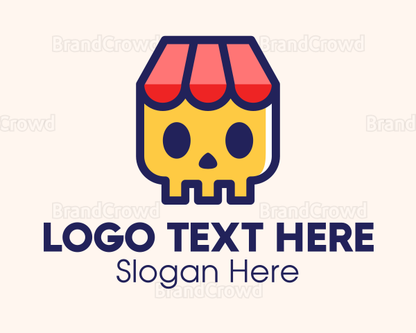 Skull Store Shop Logo
