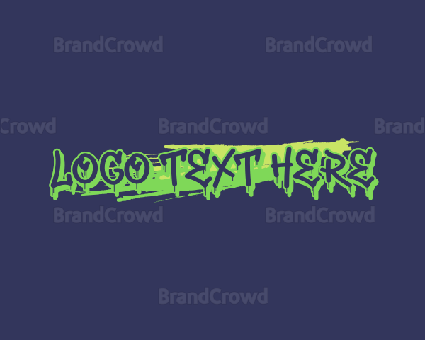 Graffiti Spray Paint Mural Logo