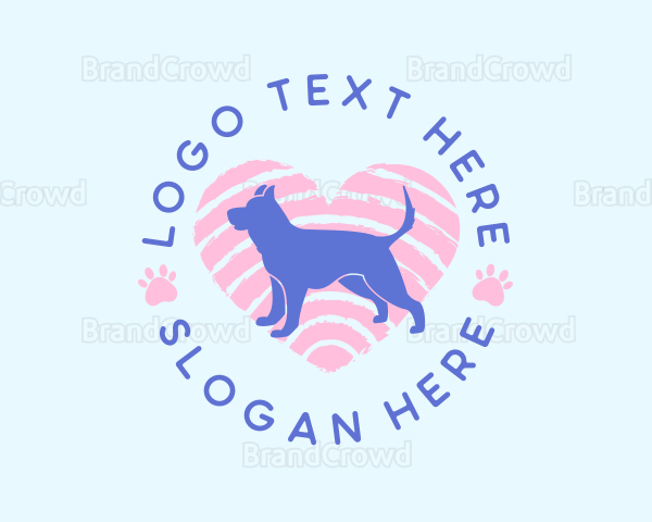 Dog Cat Heart Logo