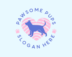 Dog Cat Heart logo design