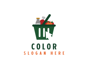 Grocery Online Shopping Logo