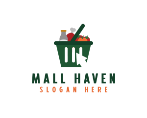 Grocery Online Shopping logo design