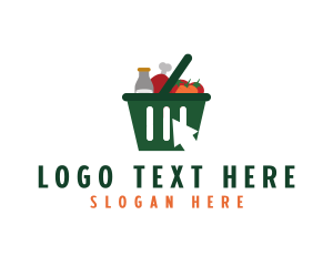 Grocery Online Shopping Logo