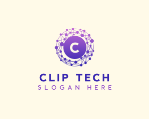 Tech Network Cyberspace logo design