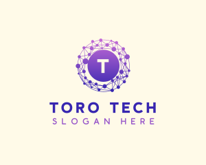 Tech Network Cyberspace logo design