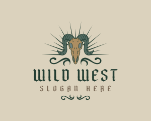 Saloon - Goat Skull Saloon logo design