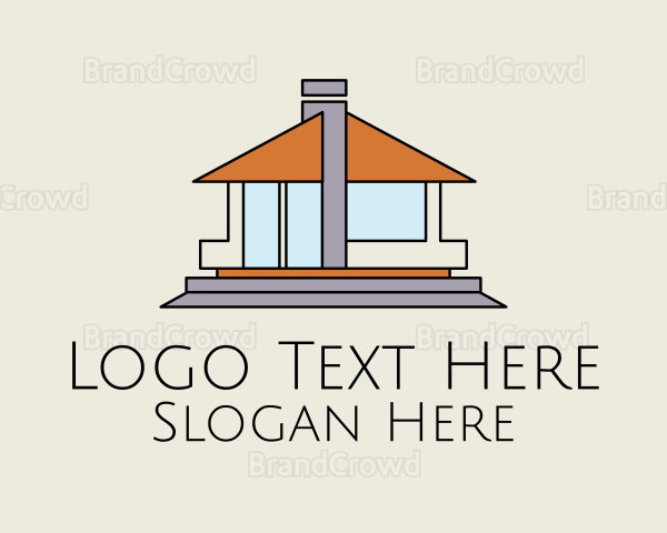 Bungalow House Property Logo