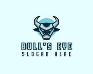 Metal Bull Robot logo design