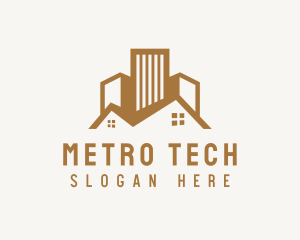 Metro - City Condominium Residential Housing logo design