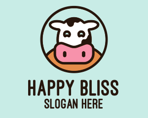 Happy Cow Dairy  logo design