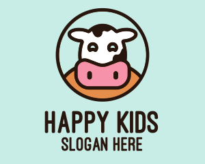 Happy Cow Dairy  logo design