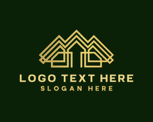 Roofing - Luxury Roof Real Estate logo design